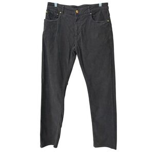 PT Torino Jazz Pants Mens Size 32 Dark Gray Corduroy Slim Fit Stretch Minimalist